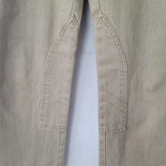 Lauren Jeans Co Ralph Lauren Tan Riding Style Pants Women 4 Cotton Blend Jodhpur - Picture 2 of 13